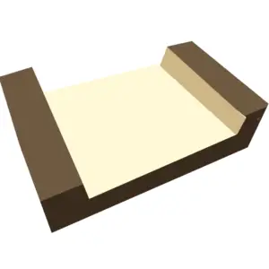 Luxury orthopedic dog bed with cushioned headboard and footboard for superior comfort and joint support.